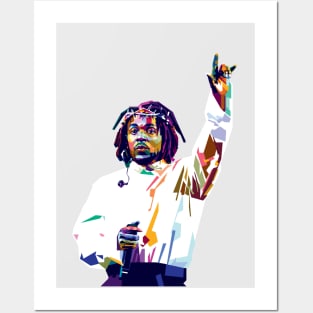 The Rapper Goat in WPAP style Posters and Art